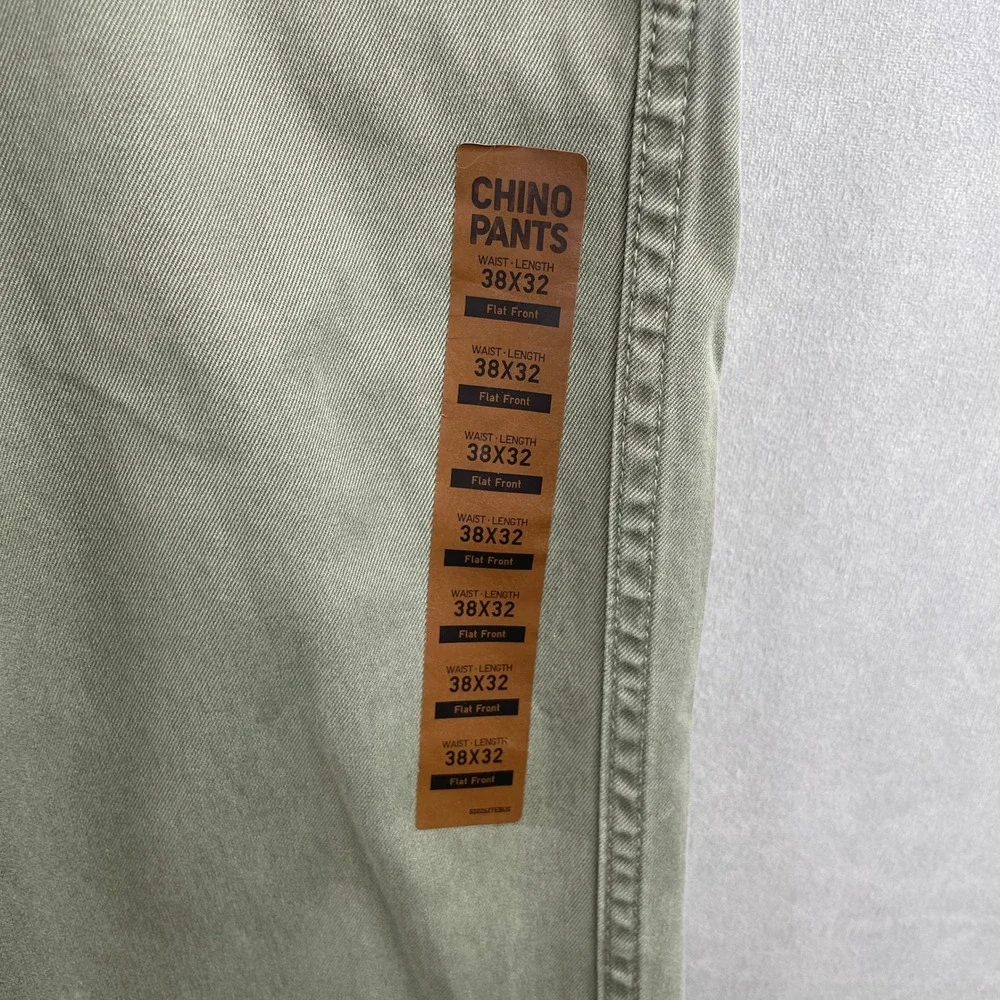 Uniqlo Vintage Regular Fit Chino Pants Men 38x32 Olive Green Preppy Normcore NWT